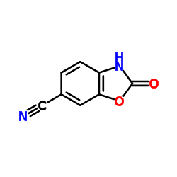 2-Oxo-2,3-dihydro-1,3-benzoxazole-6-carbonitrile结构式