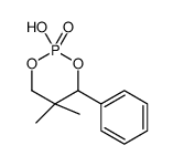 2-hydroxy-5,5-dimethyl-4-phenyl-1,3,2λ5-dioxaphosphinane 2-oxide结构式