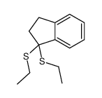 3,3-bis(ethylsulfanyl)-1,2-dihydroindene结构式