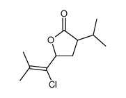 5-(1-Chloro-2-methyl-propenyl)-3-isopropyl-dihydro-furan-2-one Structure