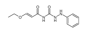 4-(3t-ethoxy-acryloyl)-1-phenyl semicarbazide结构式