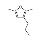 2,5-Dimethyl-3-propyl-furan Structure