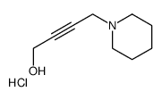 4-piperidin-1-ylbut-2-yn-1-ol,hydrochloride Structure