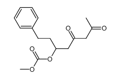 Carbonic acid 3,5-dioxo-1-phenethyl-hexyl ester methyl ester Structure