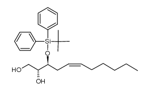 (2R,3S)-(Z)-3-O-(tert-butyldiphenylsilyl)-5-undecene-1,2,3-triol Structure