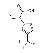 2-[3-(Trifluoromethyl)-1H-pyrazol-1-yl]butanoic acid structure