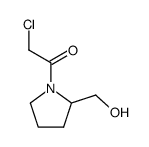 2-Pyrrolidinemethanol, 1-(chloroacetyl)-, (2S)- (9CI)结构式