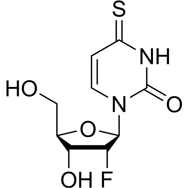 2'-脱氧-2'-氟-4-硫代尿苷结构式