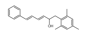 2-Hydroxy-6-phenyl-1-[2,4,6-trimethyl-phenyl]-hexadien-(3,5) Structure