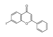 7-iodo-2-phenylchromen-4-one结构式