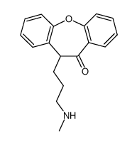 11-(3-Methylamino-propyl)-11H-dibenzo[b,f]oxepin-10-one Structure