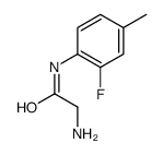 N~1~-(2-fluoro-4-methylphenyl)glycinamide(SALTDATA: HCl)结构式