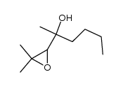 2-(3,3-dimethyloxiranyl)hexan-2-ol结构式