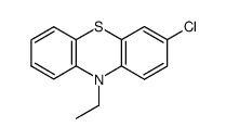 3-chloro-10-ethyl-10H-phenothiazine结构式