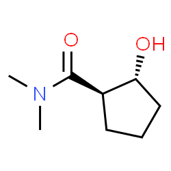 Cyclopentanecarboxamide, 2-hydroxy-N,N-dimethyl-, trans- (9CI) Structure