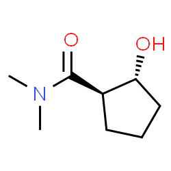 Cyclopentanecarboxamide, 2-hydroxy-N,N-dimethyl-, trans- (9CI)结构式