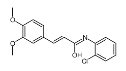 N-(2-chlorophenyl)-3-(3,4-dimethoxyphenyl)prop-2-enamide Structure