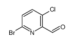 6-bromo-3-chloropyridine-2-carbaldehyde Structure