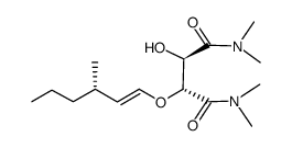 (2R,3R)-2-Hydroxy-N1,N1,N4,N4-tetramethyl-3-((E)-(S)-3-methyl-hex-1-enyloxy)-succinamide结构式