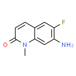 2(1H)-Quinolinone,7-amino-6-fluoro-1-methyl-(9CI)结构式