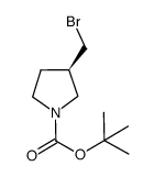 3(R)-Bromomethyl-pyrrolidine-1-carboxylic acid tert-butyl ester Structure