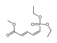 methyl 5-diethoxyphosphorylpenta-2,4-dienoate结构式