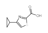 4-Cyclopropyl-1,3-thiazole-2-carboxylic Acid Structure