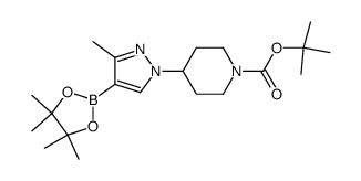 1-(1-Boc-4-piperidyl)-3-methylpyrazole-4-boronic Acid Pinacol Ester Structure
