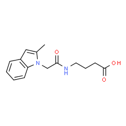 4-{[(2-Methyl-1H-indol-1-yl)acetyl]amino}butanoic acid Structure