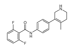 2,6-difluoro-N-[4-(4-methyl-1,2,3,6-tetrahydropyridin-5-yl)phenyl]benzamide Structure
