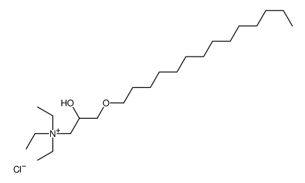 triethyl-(2-hydroxy-3-tetradecoxypropyl)azanium,chloride Structure