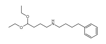 Ph(CH2)4NH(CH2)3CH(OEt)2结构式