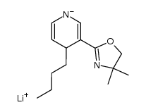 lithium 4-butyl-3-(4,4-dimethyl-4,5-dihydrooxazol-2-yl)-4H-pyridin-1-ide结构式