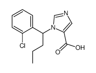 3-[1-(2-chlorophenyl)butyl]imidazole-4-carboxylic acid结构式