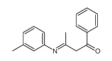 3-(3-methylphenyl)imino-1-phenylbutan-1-one Structure