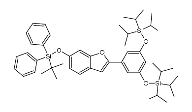 1,3-bis(triisopropylsilyloxy)-5-(6-t-butyldiphenylsilyloxy-2-benzofuranyl)benzene Structure