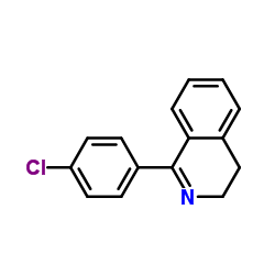 1-(4-Chlorophenyl)-3,4-dihydroisoquinoline结构式