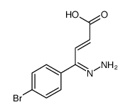 4-(4-bromophenyl)-4-hydrazinylidenebut-2-enoic acid Structure