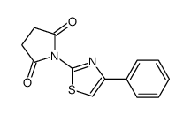 1-(4-phenyl-1,3-thiazol-2-yl)pyrrolidine-2,5-dione结构式