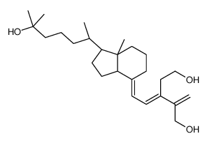 (3E)-3-[(2E)-2-[(1R,3aR,7aS)-1-(6-hydroxy-6-methylheptan-2-yl)-7a-methyl-2,3,3a,5,6,7-hexahydro-1H-inden-4-ylidene]ethylidene]-2-methylidenepentane-1,5-diol Structure