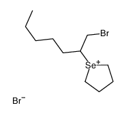 1-(1-bromoheptan-2-yl)selenolan-1-ium,bromide Structure