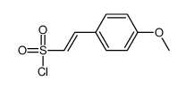 2-(4-methoxyphenyl)ethenesulfonyl chloride Structure