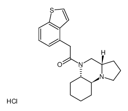 (3aS,5a-trans)Dodecahydro-5-(benzothien-4-ylacetyl)pyrrolo<1,2-a>quinoxaline hydrochloride Structure