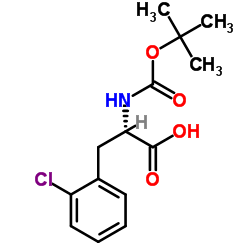BOC-L-2-氯苯丙氨酸结构式
