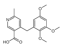 6-methyl-4-[(2,3,5-trimethoxyphenyl)methyl]pyridine-3-carboxylic acid结构式