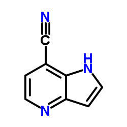1H-吡咯并[3,2-b]吡啶-7-甲腈结构式