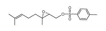 ((2R,3R)-3-methyl-3-(4-methylpent-3-en-1-yl)oxiran-2-yl)methyl 4-methylbenzenesulfonate结构式