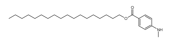 p-methylaminobenzoate d'octadecyle结构式
