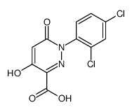 1-(2,4-DICHLOROPHENYL)-4-HYDROXY-6-OXO-1,6-DIHYDRO-3-PYRIDAZINECARBOXYLIC ACID structure