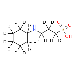 3-(Cyclohexylamino)-1-propanesulfonic Acid-d17结构式